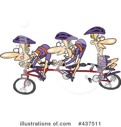 Tandem Bike Clipart #437511 by toonaday