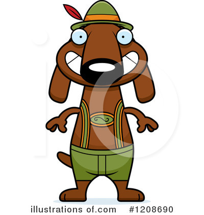 Royalty-Free (RF) Dachshund Clipart Illustration by Cory Thoman - Stock Sample #1208690