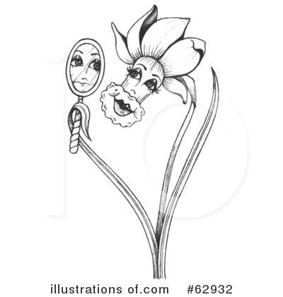 Royalty-Free (RF) Daffodil Clipart Illustration by LoopyLand - Stock Sample #62932
