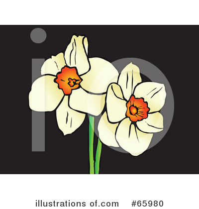 Royalty-Free (RF) Daffodils Clipart Illustration by Prawny - Stock Sample #65980
