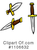 Daggers Clipart #1106632 by Cartoon Solutions