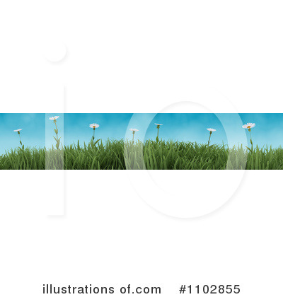 Royalty-Free (RF) Daisies Clipart Illustration by KJ Pargeter - Stock Sample #1102855