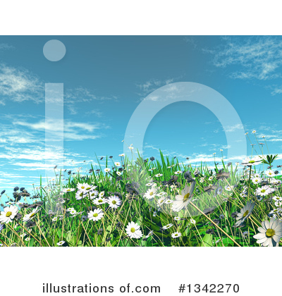 Wild Flowers Clipart #1342270 by KJ Pargeter
