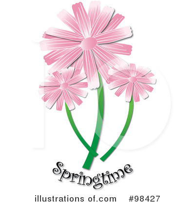 Royalty-Free (RF) Daisies Clipart Illustration by Pams Clipart - Stock Sample #98427