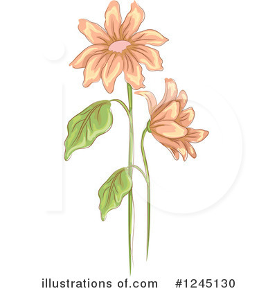 Royalty-Free (RF) Daisy Clipart Illustration by BNP Design Studio - Stock Sample #1245130