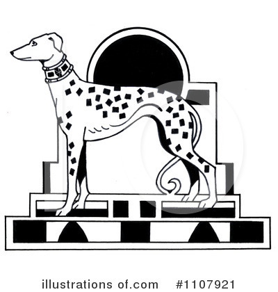 Royalty-Free (RF) Dalmatian Clipart Illustration by LoopyLand - Stock Sample #1107921