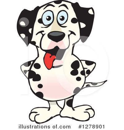 Royalty-Free (RF) Dalmatian Clipart Illustration by Dennis Holmes Designs - Stock Sample #1278901