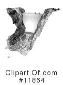 Dam Clipart #11864 by AtStockIllustration