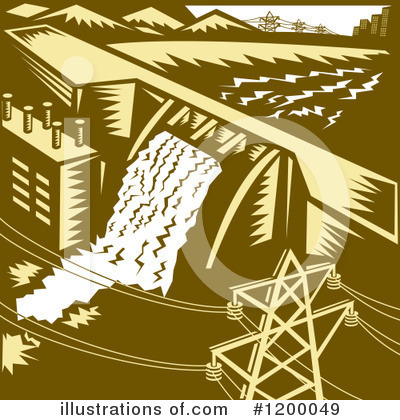 Royalty-Free (RF) Dam Clipart Illustration by patrimonio - Stock Sample #1200049