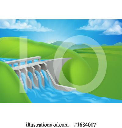 Royalty-Free (RF) Dam Clipart Illustration by AtStockIllustration - Stock Sample #1684017