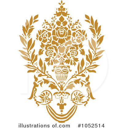 Royalty-Free (RF) Damask Clipart Illustration by BestVector - Stock Sample #1052514