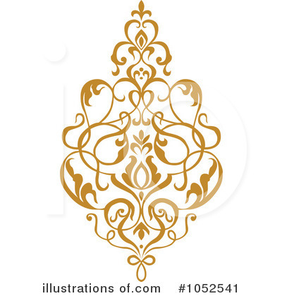Royalty-Free (RF) Damask Clipart Illustration by BestVector - Stock Sample #1052541