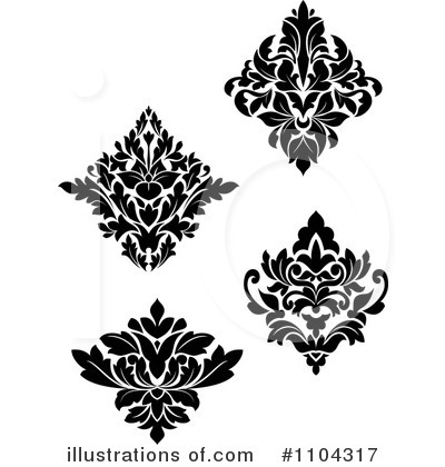 Damask Clipart #1104317 by Vector Tradition SM