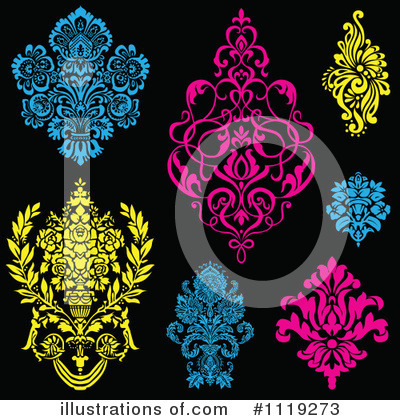 Royalty-Free (RF) Damask Clipart Illustration by BestVector - Stock Sample #1119273