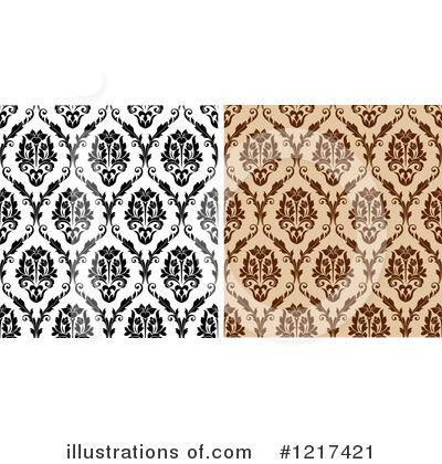 Royalty-Free (RF) Damask Clipart Illustration by Vector Tradition SM - Stock Sample #1217421
