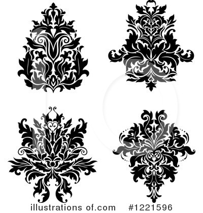 Royalty-Free (RF) Damask Clipart Illustration by Vector Tradition SM - Stock Sample #1221596