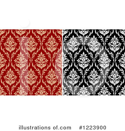 Royalty-Free (RF) Damask Clipart Illustration by Vector Tradition SM - Stock Sample #1223900