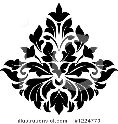Royalty-Free (RF) Damask Clipart Illustration by Vector Tradition SM - Stock Sample #1224770