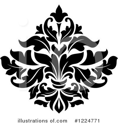 Royalty-Free (RF) Damask Clipart Illustration by Vector Tradition SM - Stock Sample #1224771