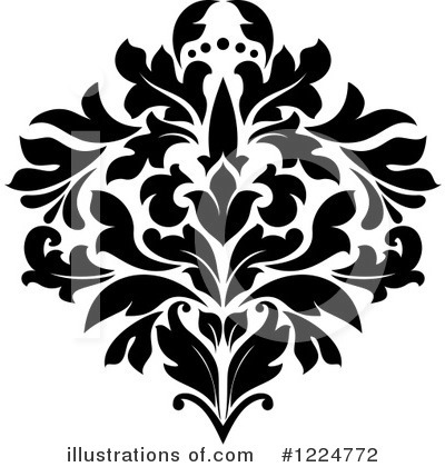 Royalty-Free (RF) Damask Clipart Illustration by Vector Tradition SM - Stock Sample #1224772
