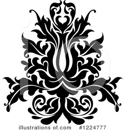 Royalty-Free (RF) Damask Clipart Illustration by Vector Tradition SM - Stock Sample #1224777