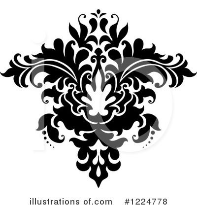 Royalty-Free (RF) Damask Clipart Illustration by Vector Tradition SM - Stock Sample #1224778