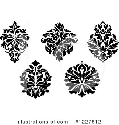 Royalty-Free (RF) Damask Clipart Illustration by Vector Tradition SM - Stock Sample #1227612