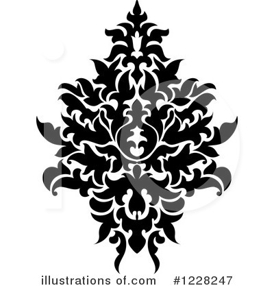 Royalty-Free (RF) Damask Clipart Illustration by Vector Tradition SM - Stock Sample #1228247