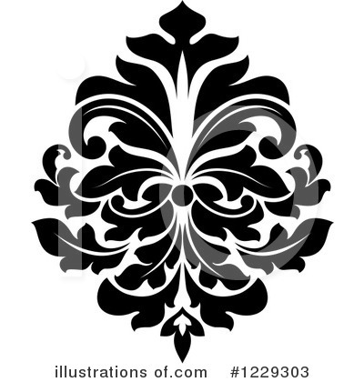 Royalty-Free (RF) Damask Clipart Illustration by Vector Tradition SM - Stock Sample #1229303