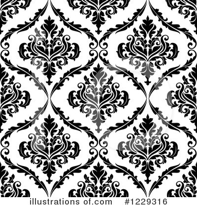 Royalty-Free (RF) Damask Clipart Illustration by Vector Tradition SM - Stock Sample #1229316