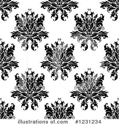 Royalty-Free (RF) Damask Clipart Illustration by Vector Tradition SM - Stock Sample #1231234