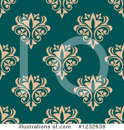 Royalty-Free (RF) Damask Clipart Illustration by Vector Tradition SM - Stock Sample #1232638