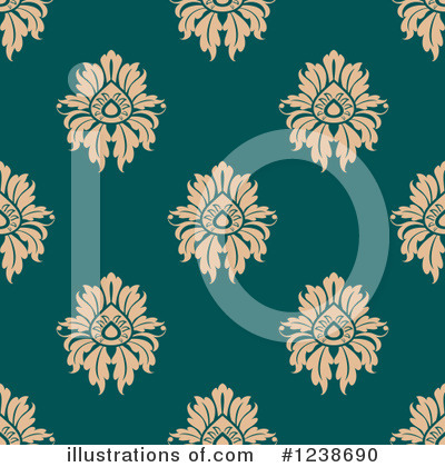 Royalty-Free (RF) Damask Clipart Illustration by Vector Tradition SM - Stock Sample #1238690