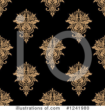 Royalty-Free (RF) Damask Clipart Illustration by Vector Tradition SM - Stock Sample #1241980