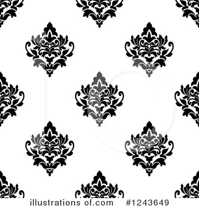 Royalty-Free (RF) Damask Clipart Illustration by Vector Tradition SM - Stock Sample #1243649