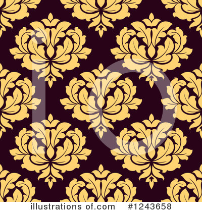 Royalty-Free (RF) Damask Clipart Illustration by Vector Tradition SM - Stock Sample #1243658