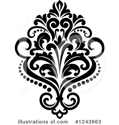 Royalty-Free (RF) Damask Clipart Illustration by Vector Tradition SM - Stock Sample #1243663