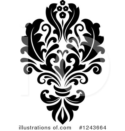 Royalty-Free (RF) Damask Clipart Illustration by Vector Tradition SM - Stock Sample #1243664