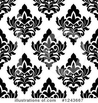Royalty-Free (RF) Damask Clipart Illustration by Vector Tradition SM - Stock Sample #1243667