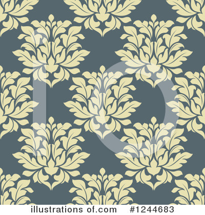 Royalty-Free (RF) Damask Clipart Illustration by Vector Tradition SM - Stock Sample #1244683