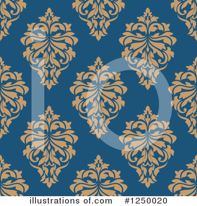 Royalty-Free (RF) Damask Clipart Illustration by Vector Tradition SM - Stock Sample #1250020