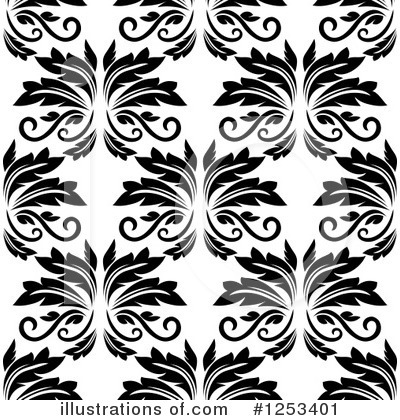 Royalty-Free (RF) Damask Clipart Illustration by Vector Tradition SM - Stock Sample #1253401