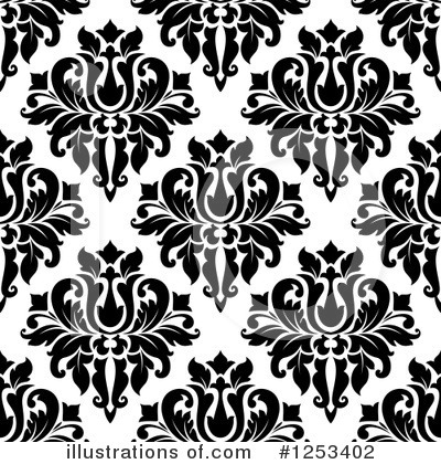Royalty-Free (RF) Damask Clipart Illustration by Vector Tradition SM - Stock Sample #1253402