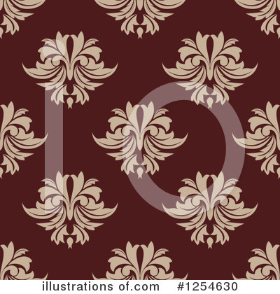 Royalty-Free (RF) Damask Clipart Illustration by Vector Tradition SM - Stock Sample #1254630