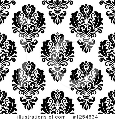 Royalty-Free (RF) Damask Clipart Illustration by Vector Tradition SM - Stock Sample #1254634