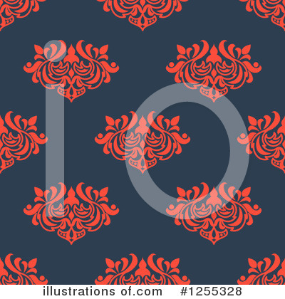 Royalty-Free (RF) Damask Clipart Illustration by Vector Tradition SM - Stock Sample #1255328