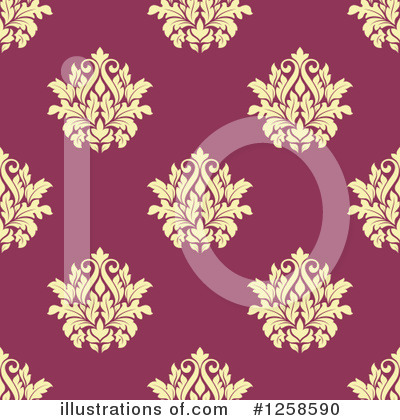 Royalty-Free (RF) Damask Clipart Illustration by Vector Tradition SM - Stock Sample #1258590