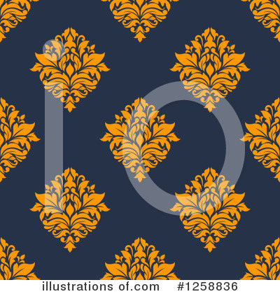 Royalty-Free (RF) Damask Clipart Illustration by Vector Tradition SM - Stock Sample #1258836