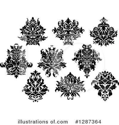 Royalty-Free (RF) Damask Clipart Illustration by Vector Tradition SM - Stock Sample #1287364