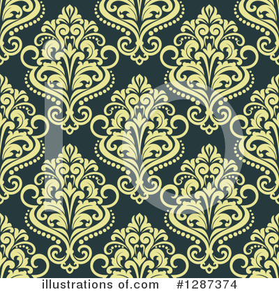 Royalty-Free (RF) Damask Clipart Illustration by Vector Tradition SM - Stock Sample #1287374
